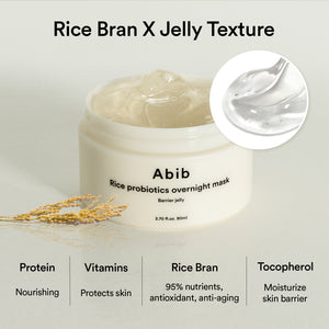 Rice probiotics overnight mask Barrier jelly