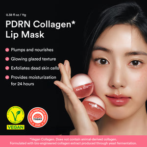 PDRN Vegan Collagen lip mask Glazed jelly
