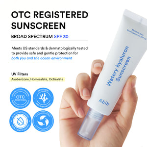 Watery hyaluron sunscreen Moisture tube