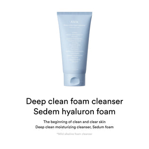 Deep clean foam cleanser Sedum hyaluron foam