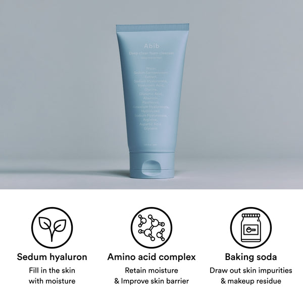 Deep clean foam cleanser Sedum hyaluron foam