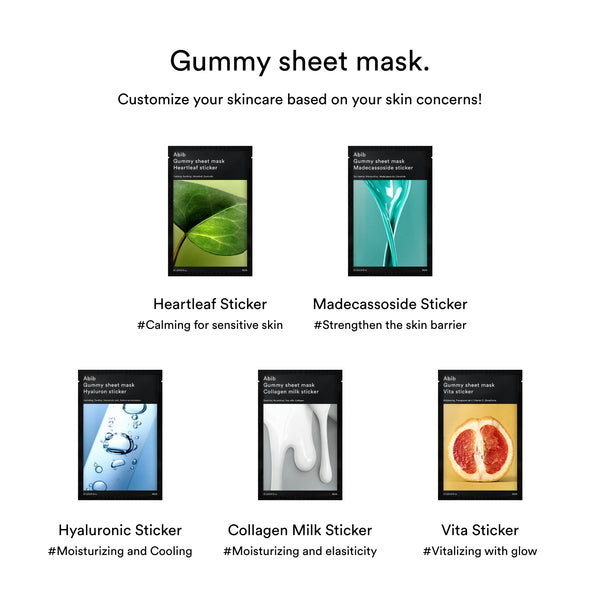 Gummy sheet mask Vita sticker(10 sheets)
