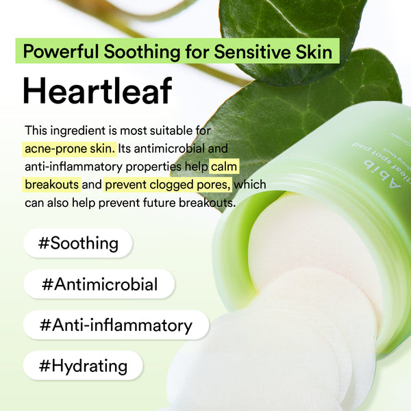 Heartleaf spot pad Calming touch