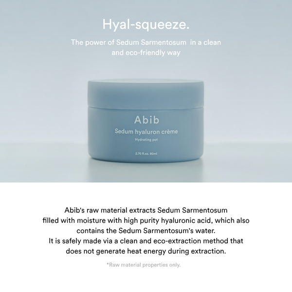 Sedum hyaluron cream Hydrating pot