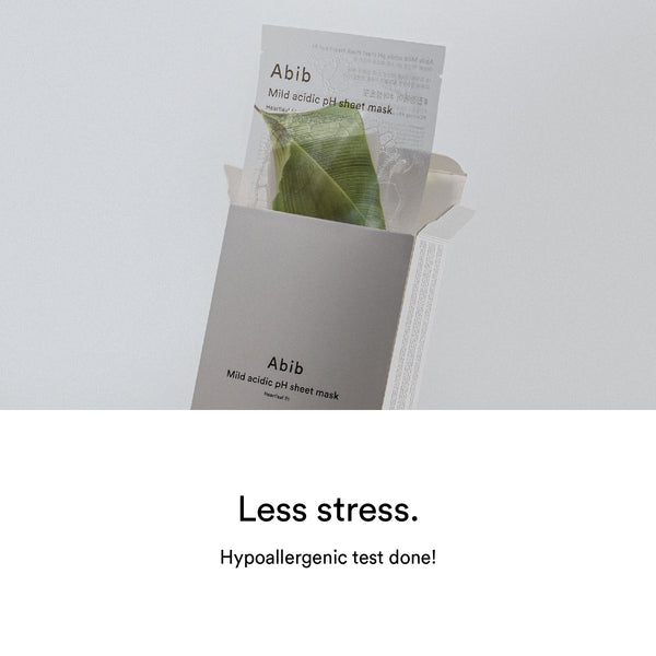 Mild acidic pH sheet mask Heartleaf fit(10 sheets)